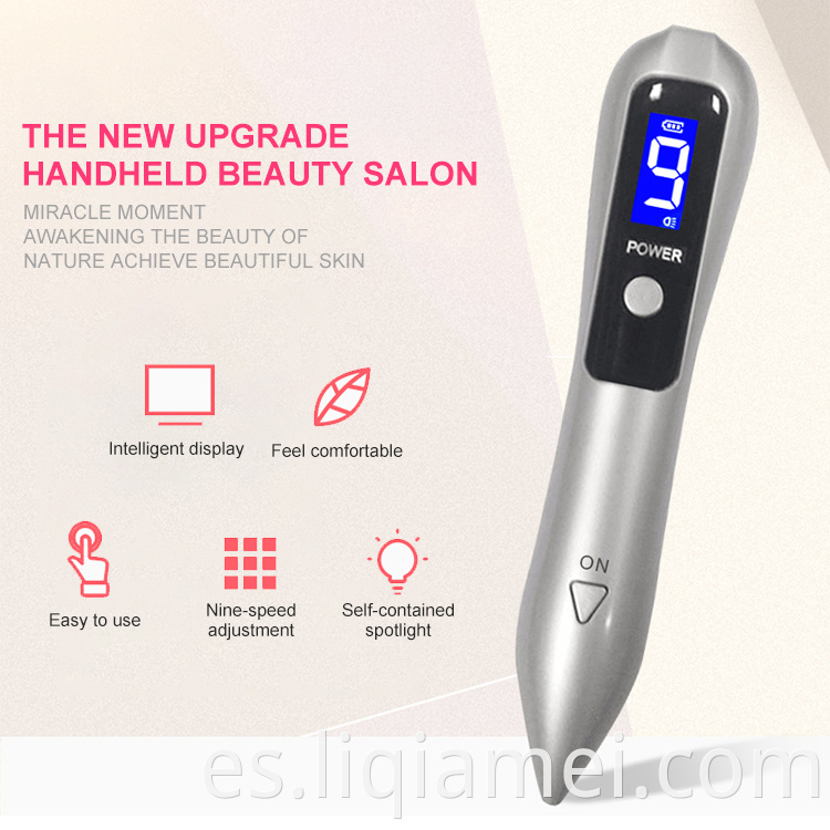 LCD Display Home Láser Skin Spot Mole Machine Plasma plasma Pen